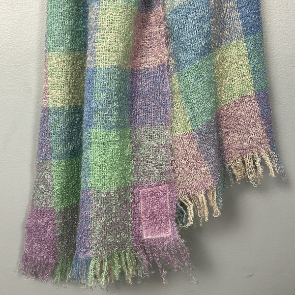 Handwoven 100% mohair made in Scotland by Andrew Stewart vintage scarf - Picture 3 of 13